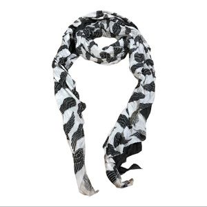 Donni Charm gray angel scarf with charm